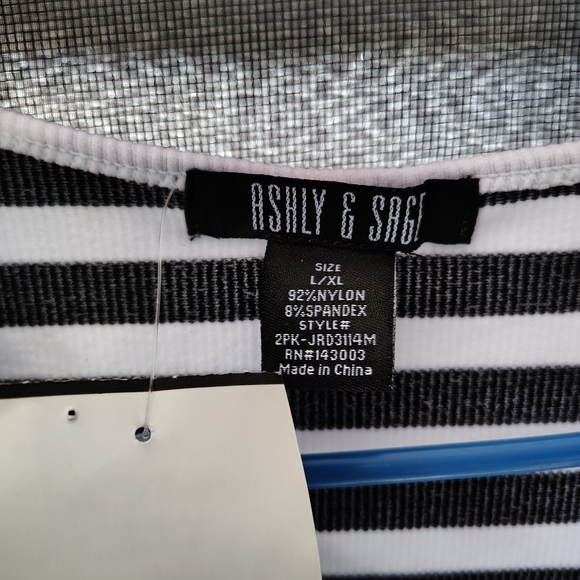 Ashly & Sage Striped Long Sleeve Top - Picture 2 of 3